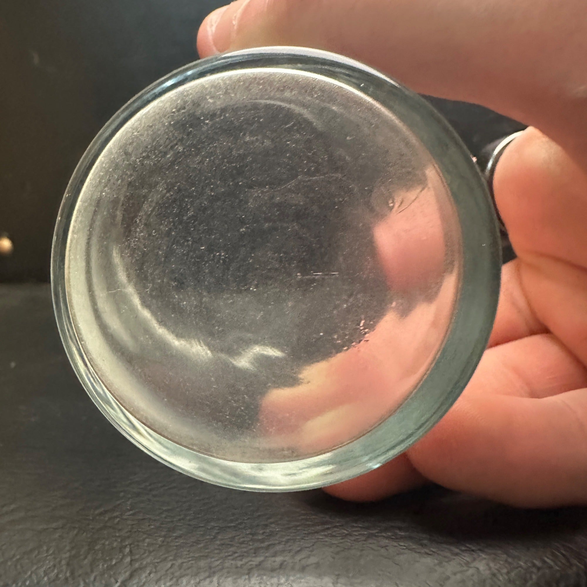 Vintage Dr Pepper Soda Fountain Glass Stright 4" White ACL