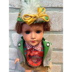 Vintage 1950s Gura Bavarian Boy Trachtenpuppen German Doll Lederhosen 12"