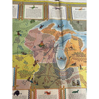 Original Vintage Map Great Lakes Native American Indian Tribes Ta-Non-Ka's Poster