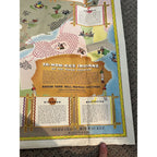 Original Vintage Map Great Lakes Native American Indian Tribes Ta-Non-Ka's Poster