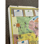 Original Vintage Map Great Lakes Native American Indian Tribes Ta-Non-Ka's Poster