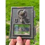 Vintage c1906 US Post Office Bronze Postal Door USPS Combination - As-Is