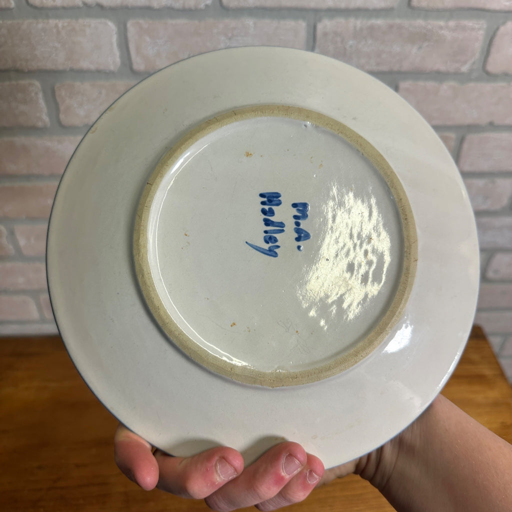 MA Hadley 9" Plate Farmers Daughter Little Girl Mary Johanna