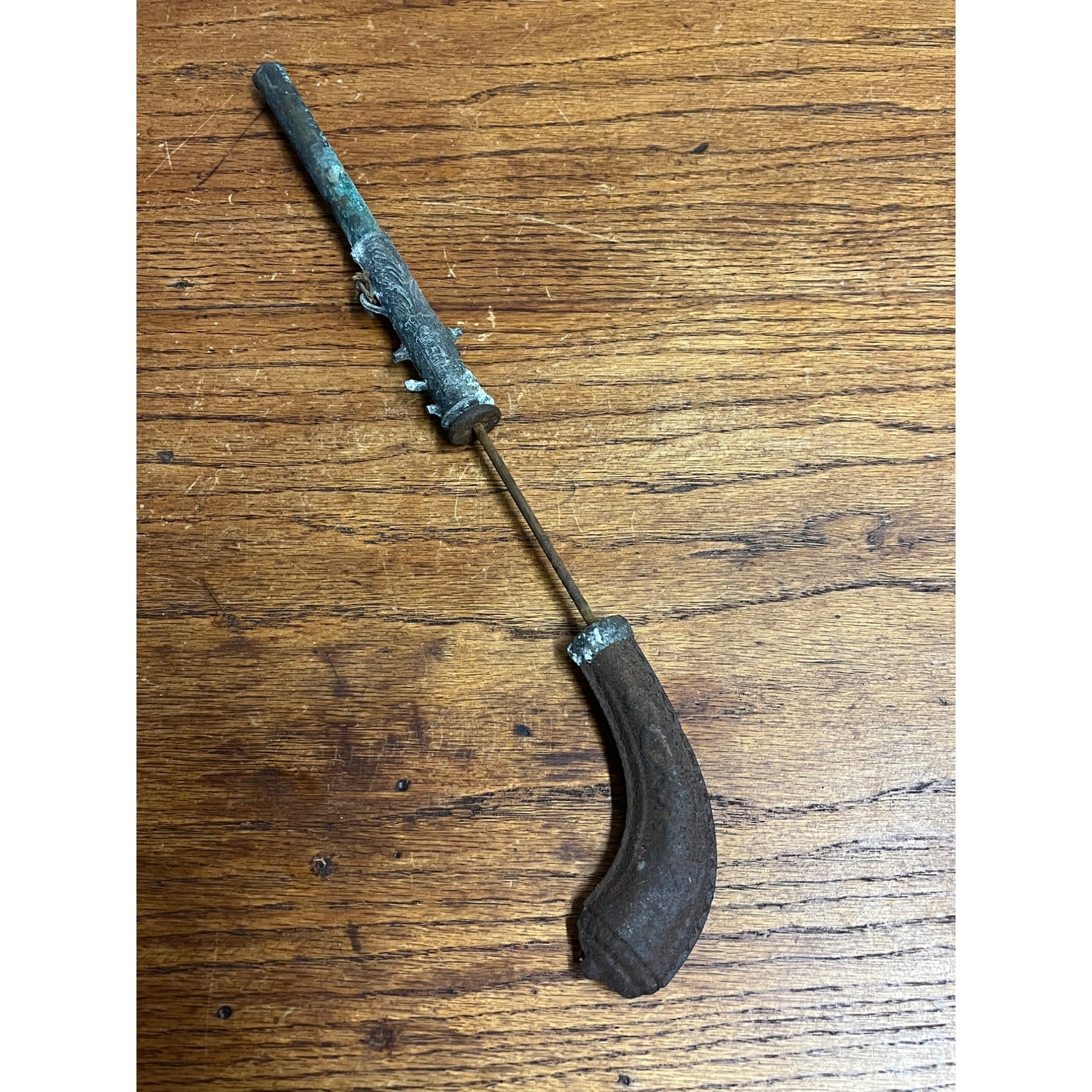 RARE Antique 1870s E. L. Paris Metal Depose Toy Cork Or Pop Gun Pistol