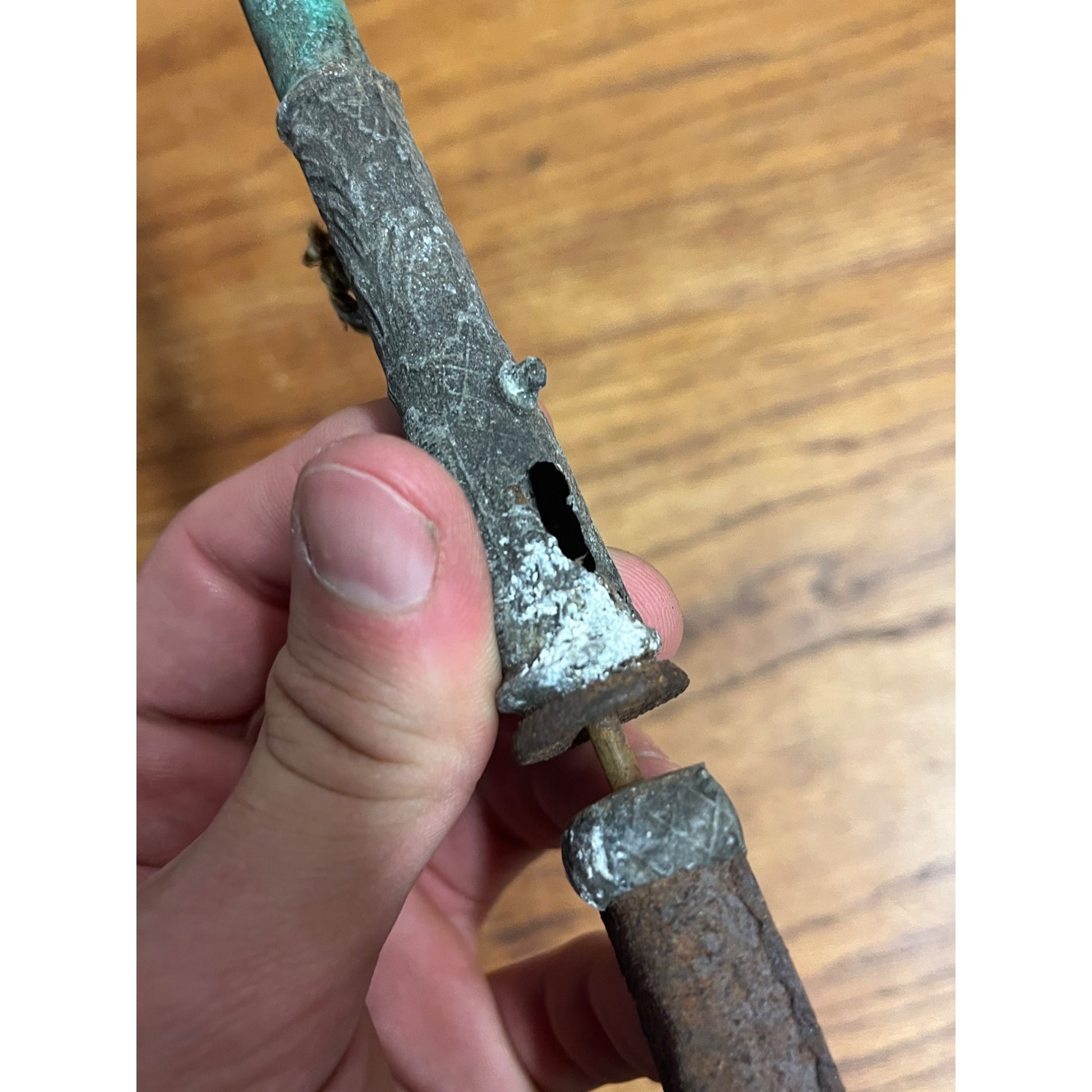 RARE Antique 1870s E. L. Paris Metal Depose Toy Cork Or Pop Gun Pistol