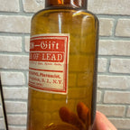 Antique 1875 Poison Bottle Jacob Messing Stapleton NY Sugar of Lead