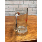 Vintage Leinenkugels Beer Large 6.25" Heavy Glass Beer Mug Bar Tavern Maiden