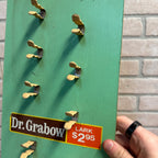 Dr Grabow Vintage Pipe Tobacco Smoking Display Stand Sign Retail Advertising.