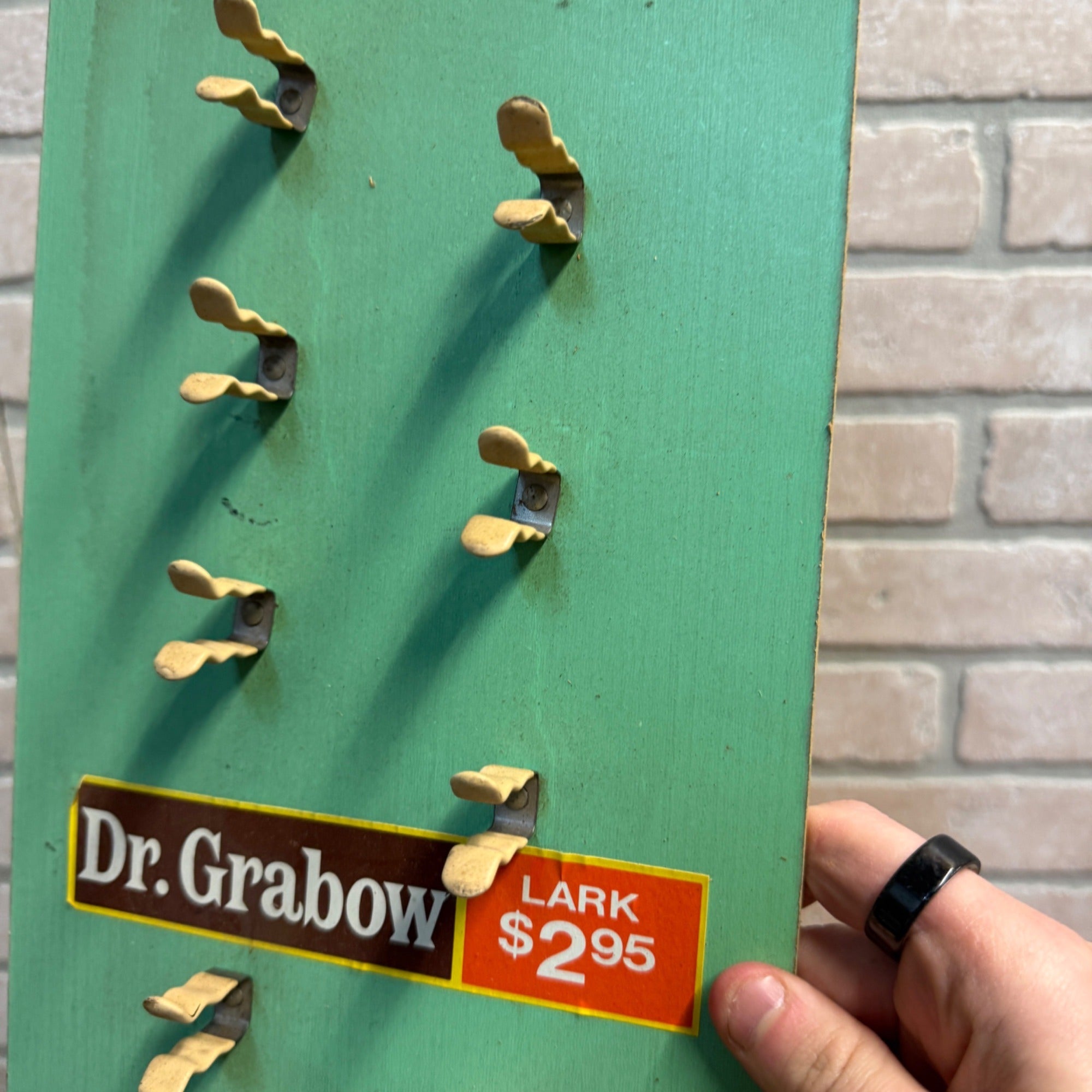 Dr Grabow Vintage Pipe Tobacco Smoking Display Stand Sign Retail Advertising.