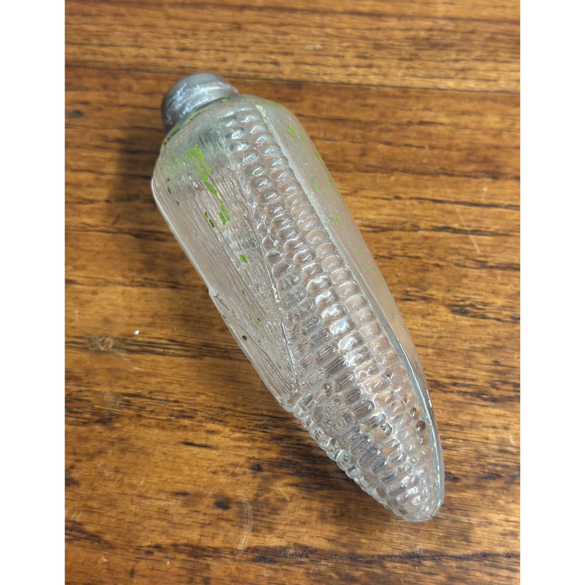 SCARCE 1890s Antique Figural Corn Cob Whiskey Flask Decanter Foust's Distillery