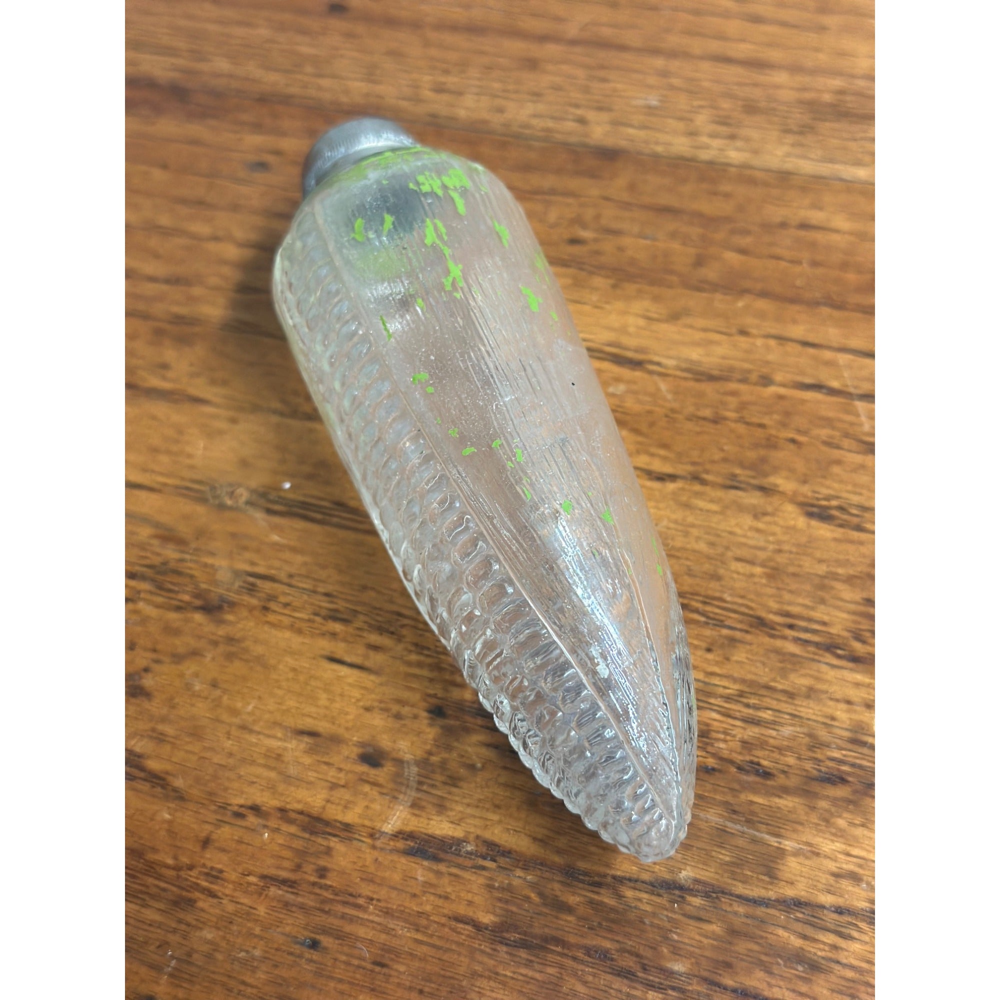 SCARCE 1890s Antique Figural Corn Cob Whiskey Flask Decanter Foust's Distillery