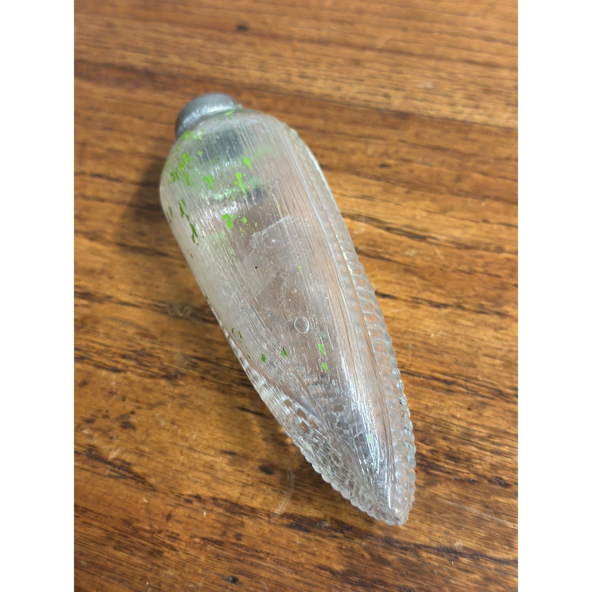 SCARCE 1890s Antique Figural Corn Cob Whiskey Flask Decanter Foust's Distillery