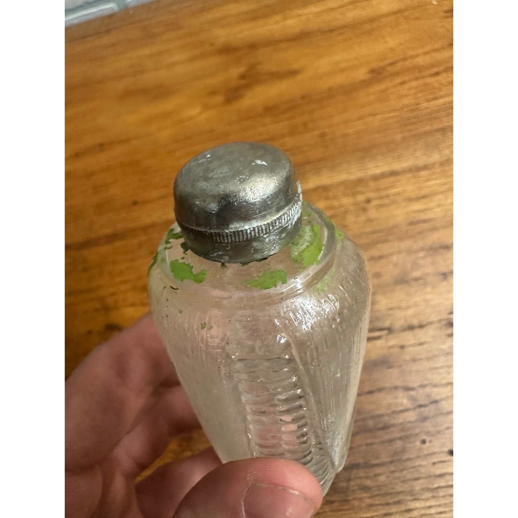 SCARCE 1890s Antique Figural Corn Cob Whiskey Flask Decanter Foust's Distillery
