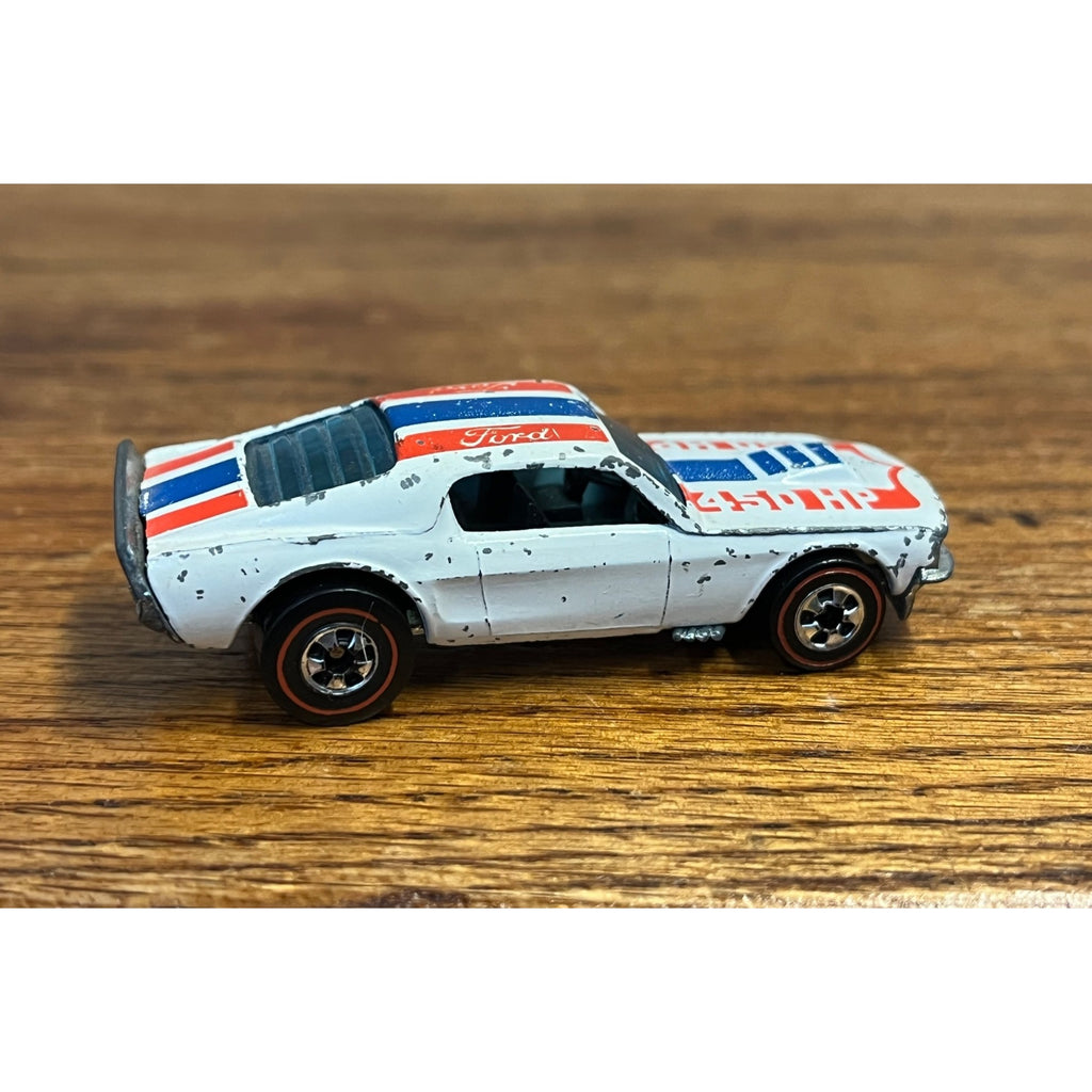 Vintage Hot Wheels Redline 1974 Mustang Stocker White -- Original
