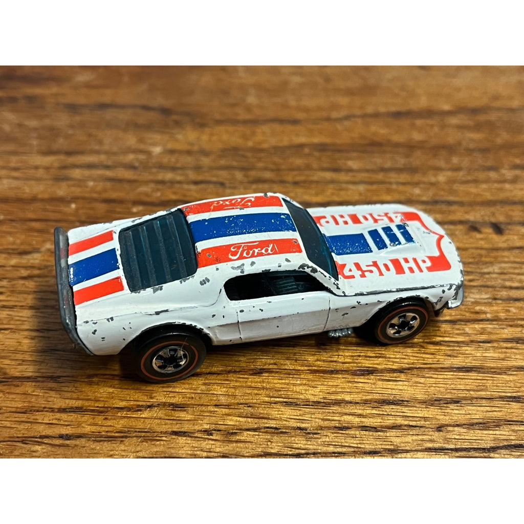 Vintage Hot Wheels Redline 1974 Mustang Stocker White -- Original