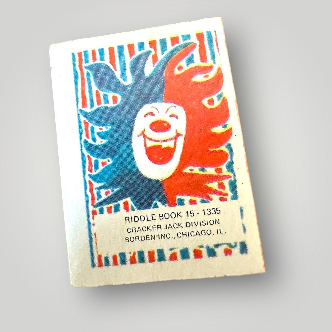 Vintage 1970s Cracker Jacks "Wise Cracks" Premium Prize Riddle Book No. 15