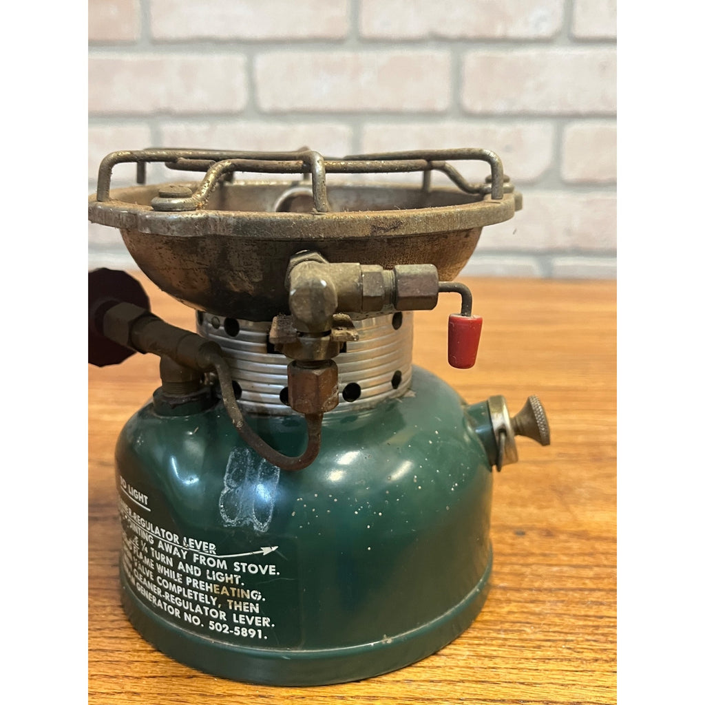 Vintage Coleman 502 Single Burner Portable Camping Stove Circa 1965
