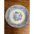 Rare 1850s Wedgwood Blue & White Transferware Small Bowl Ironstone Geneva 19th c