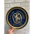 Vintage Lowenbrau Beer Metal Tin Serving Tray German Advertising 13"