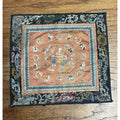 Antique Chinese Embroidered Silk Textile Qilin Butterfly Panel Qing Republic