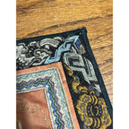 Antique Chinese Embroidered Silk Textile Qilin Butterfly Panel Qing Republic