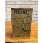 Vintage Federal Poultry Food Empty Advertising Box Farm Chicken Mifflinburg PA