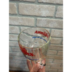 Vintage Hamm's Beer Footed Thumbprint Goblet Glass "From the Land" Slogan Breweriana