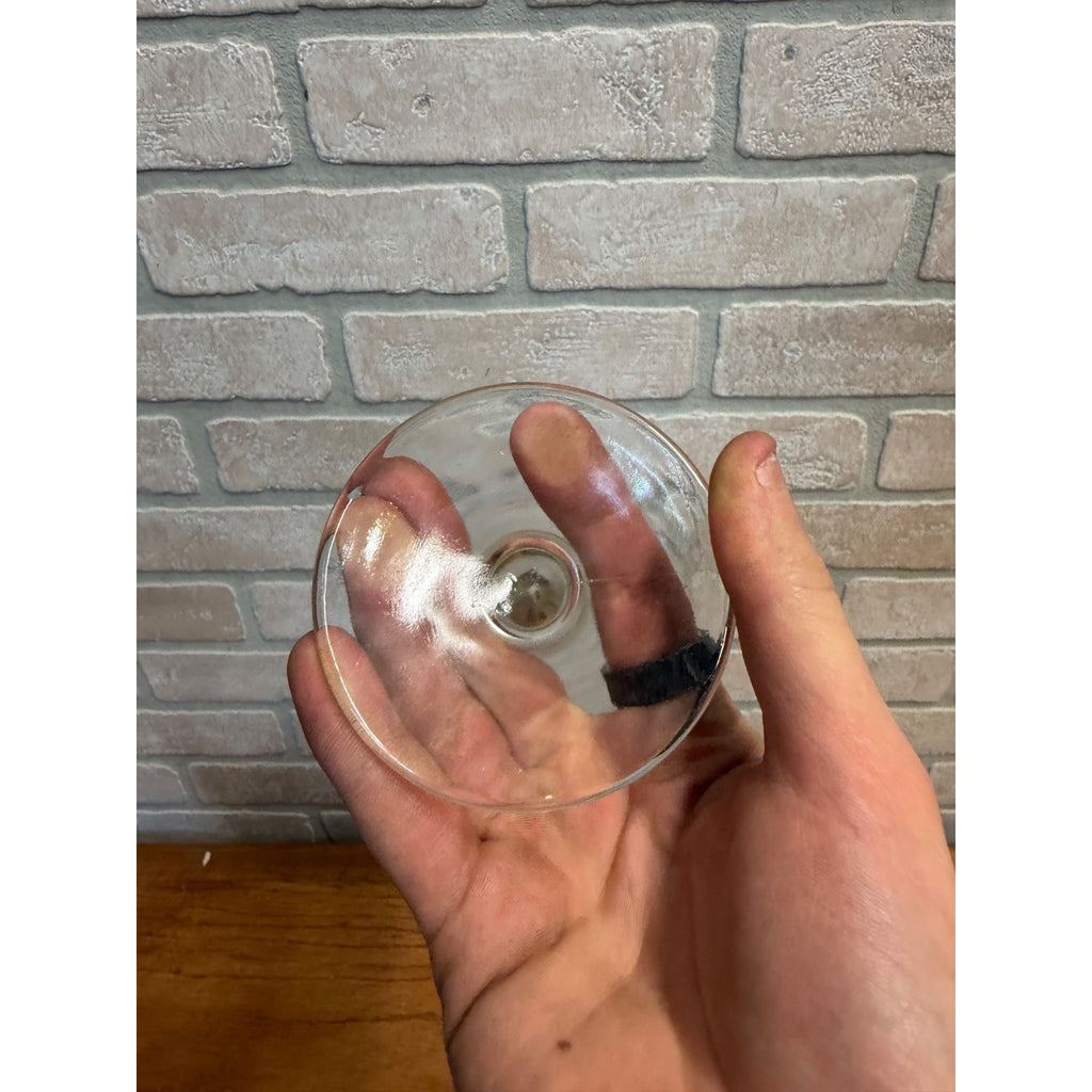 Vintage Hamm's Beer Footed Thumbprint Goblet Glass "From the Land" Slogan Breweriana