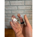 Vintage Hamm's Beer Footed Thumbprint Goblet Glass "From the Land" Slogan Breweriana