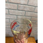 Vintage Hamm's Beer Footed Thumbprint Goblet Glass "From the Land" Slogan Breweriana
