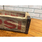 Vintage Pepsi Cola Wooden Soda Bottle Carrier Case Crate Pepsi Bottling Co.