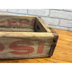 Vintage Pepsi Cola Wooden Soda Bottle Carrier Case Crate Pepsi Bottling Co.