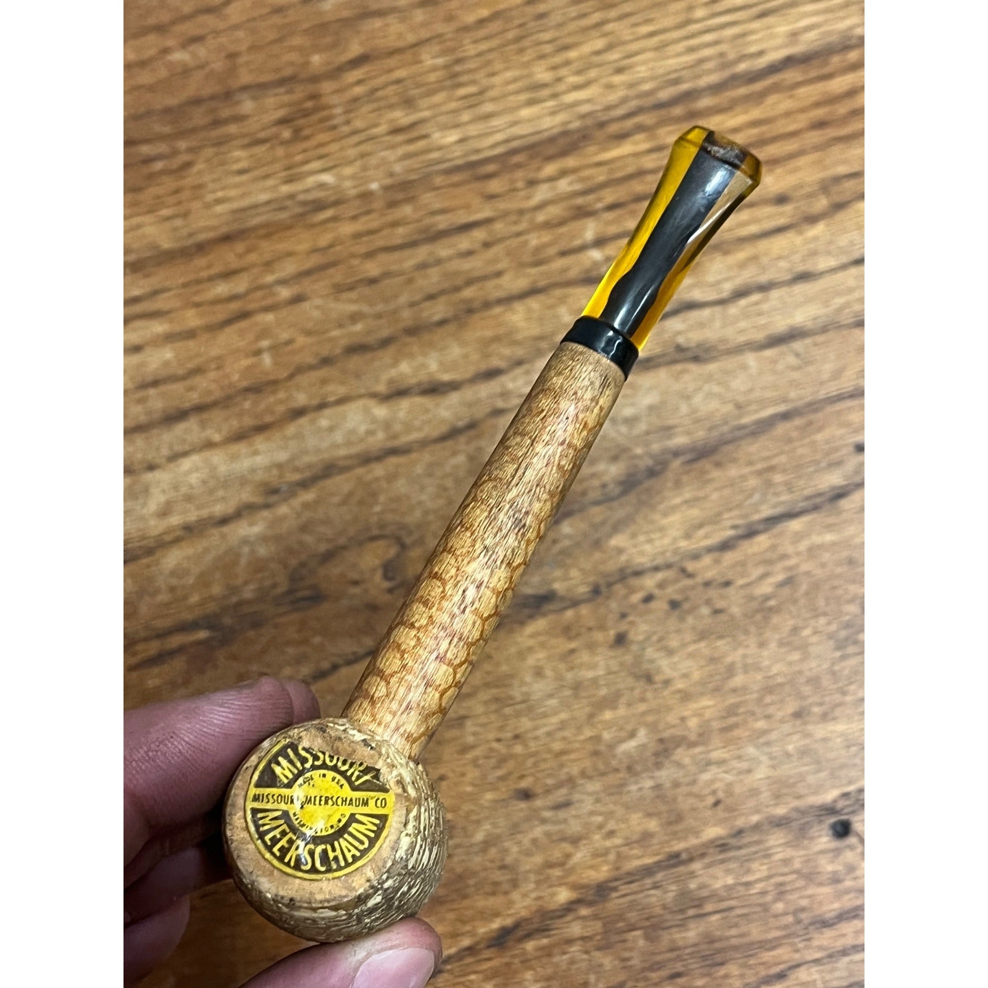Vintage Missouri Meerschaum Corn Cob Tobacco Smoking Pipe USed
