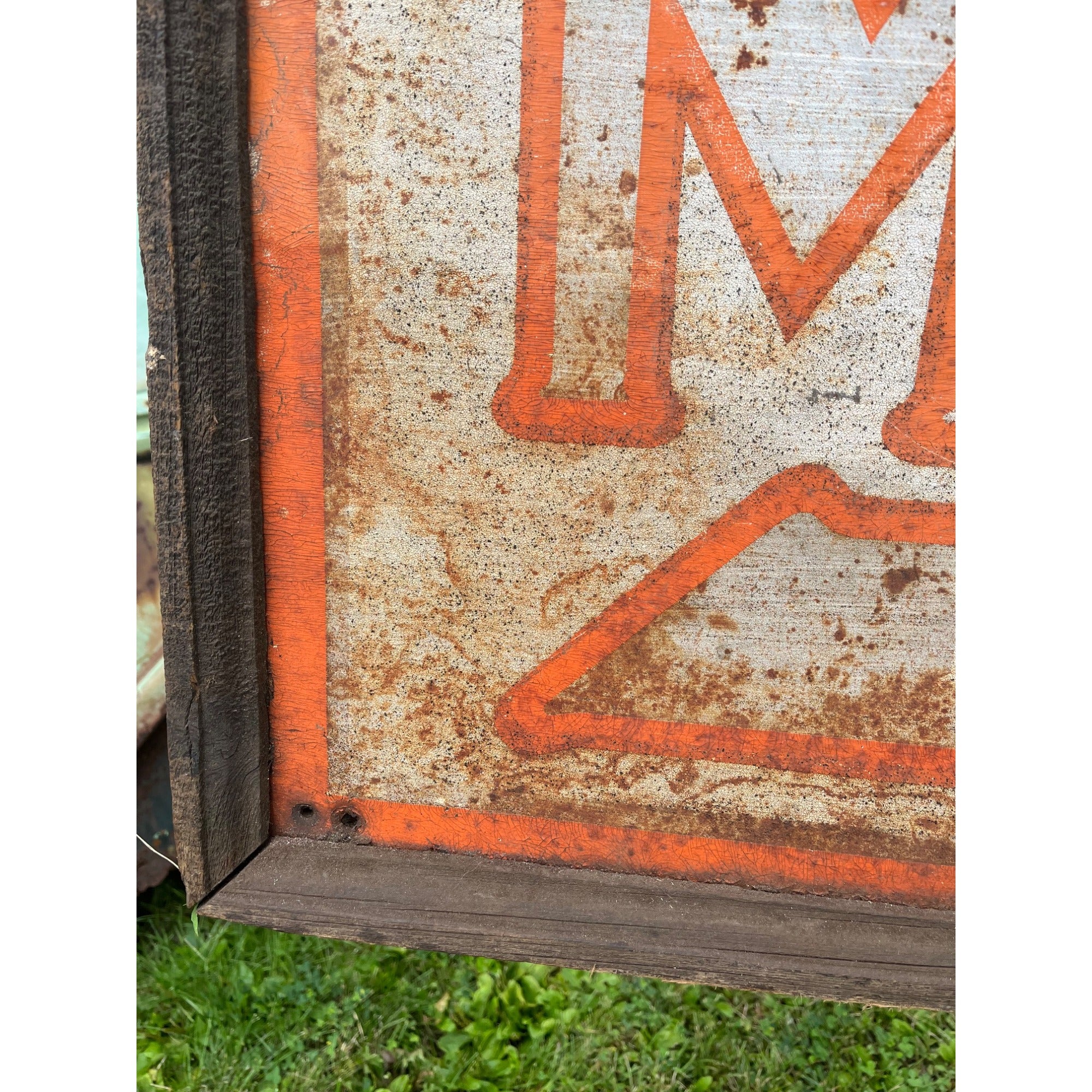 Rare Original 1900s Massey Harris Farm Tractors Advertising Wood Framed Sign