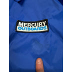 Vintage Mercury Outboards Blue Rain Coat Jacket Size XL