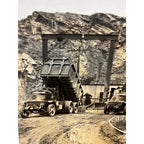 Vintage Original 1920s Mack AC Dump Trucks Promo Facto Photo Quarry Mining