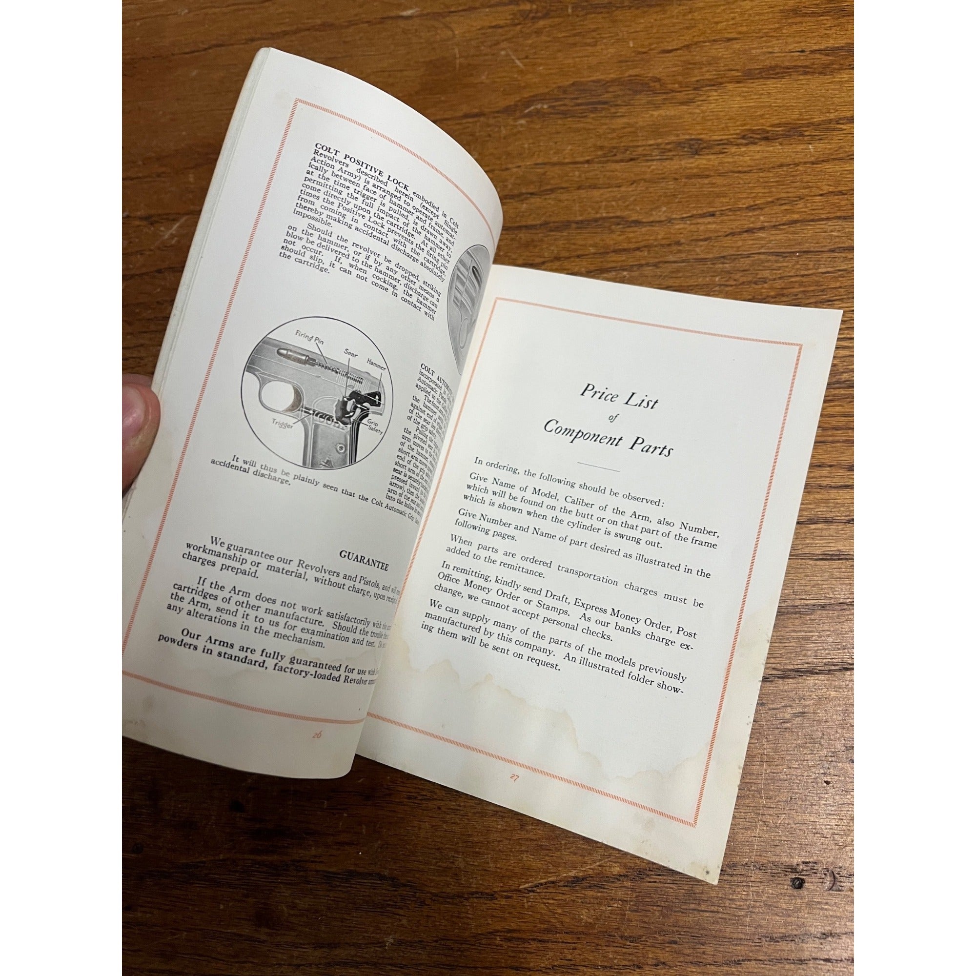 Antique 1930s Colt's Revolvers Automatic Pistols Catalog Book Booklet Vintage