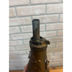 Vintage Reproduction Brass US Eagle Peace Civil War Black Powder Flask Italy