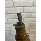Vintage Reproduction Brass US Eagle Peace Civil War Black Powder Flask Italy