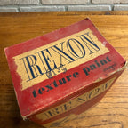 Vintage 1940s Rexon Texture Paint Empty Advertising Box Coddington Milwaukee Wis