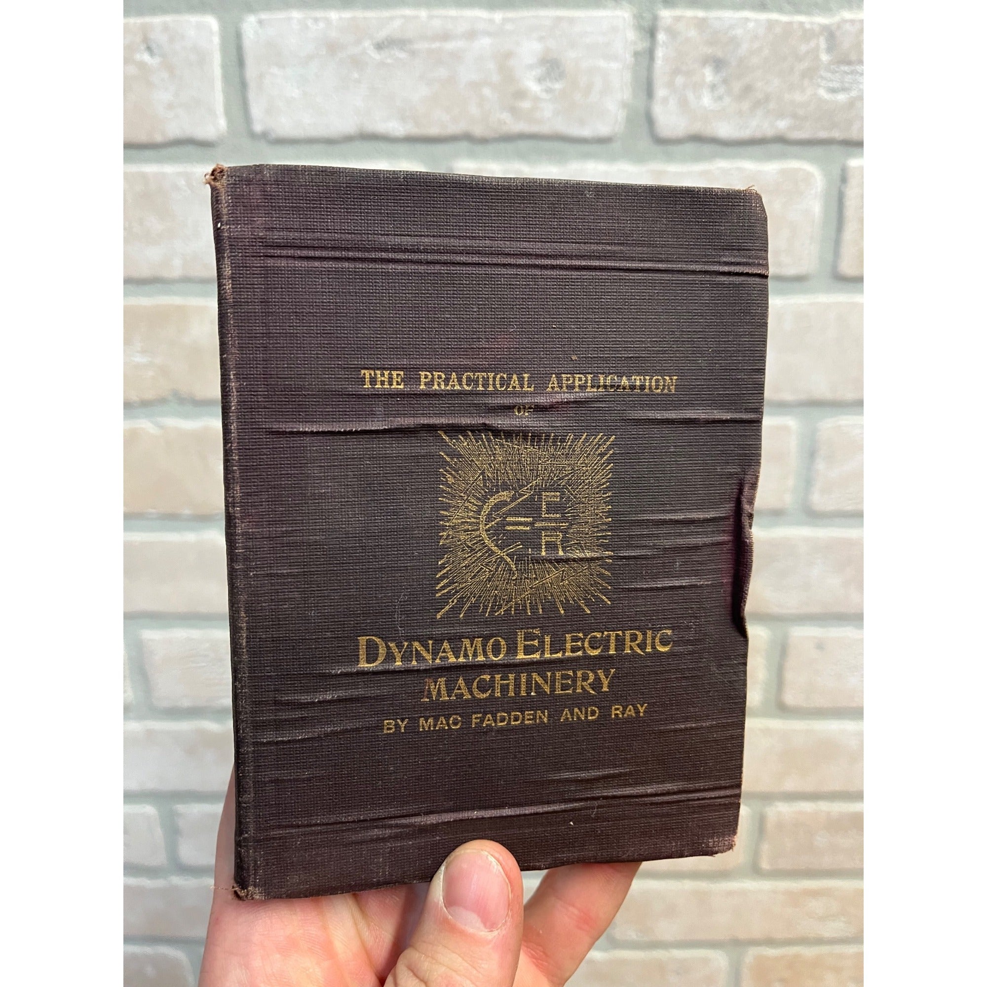 1895 Practical Application of Dynamo Electric Machinery Book Antique Vintage
