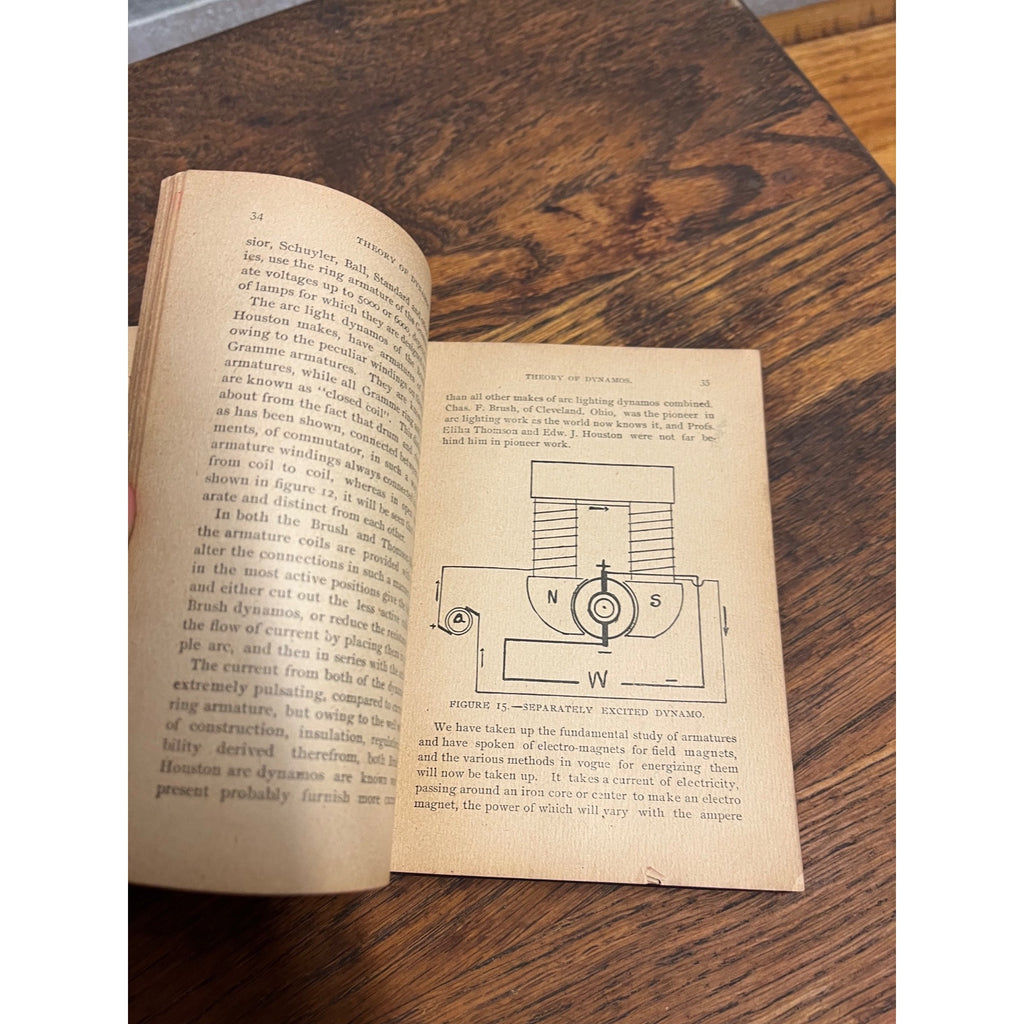 1895 Practical Application of Dynamo Electric Machinery Book Antique Vintage