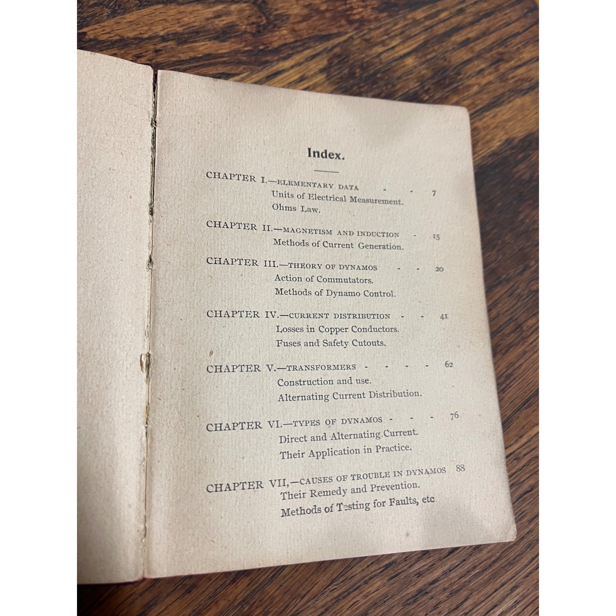 1895 Practical Application of Dynamo Electric Machinery Book Antique Vintage