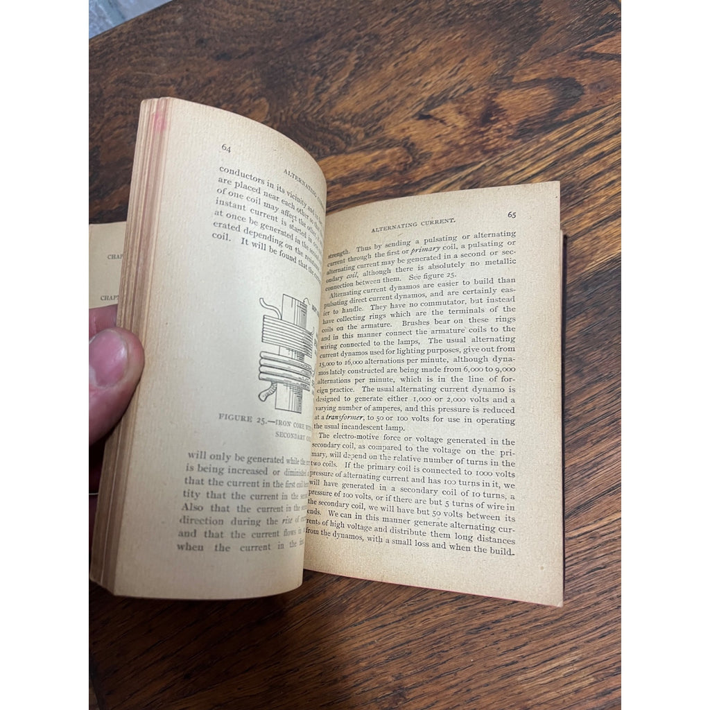 1895 Practical Application of Dynamo Electric Machinery Book Antique Vintage