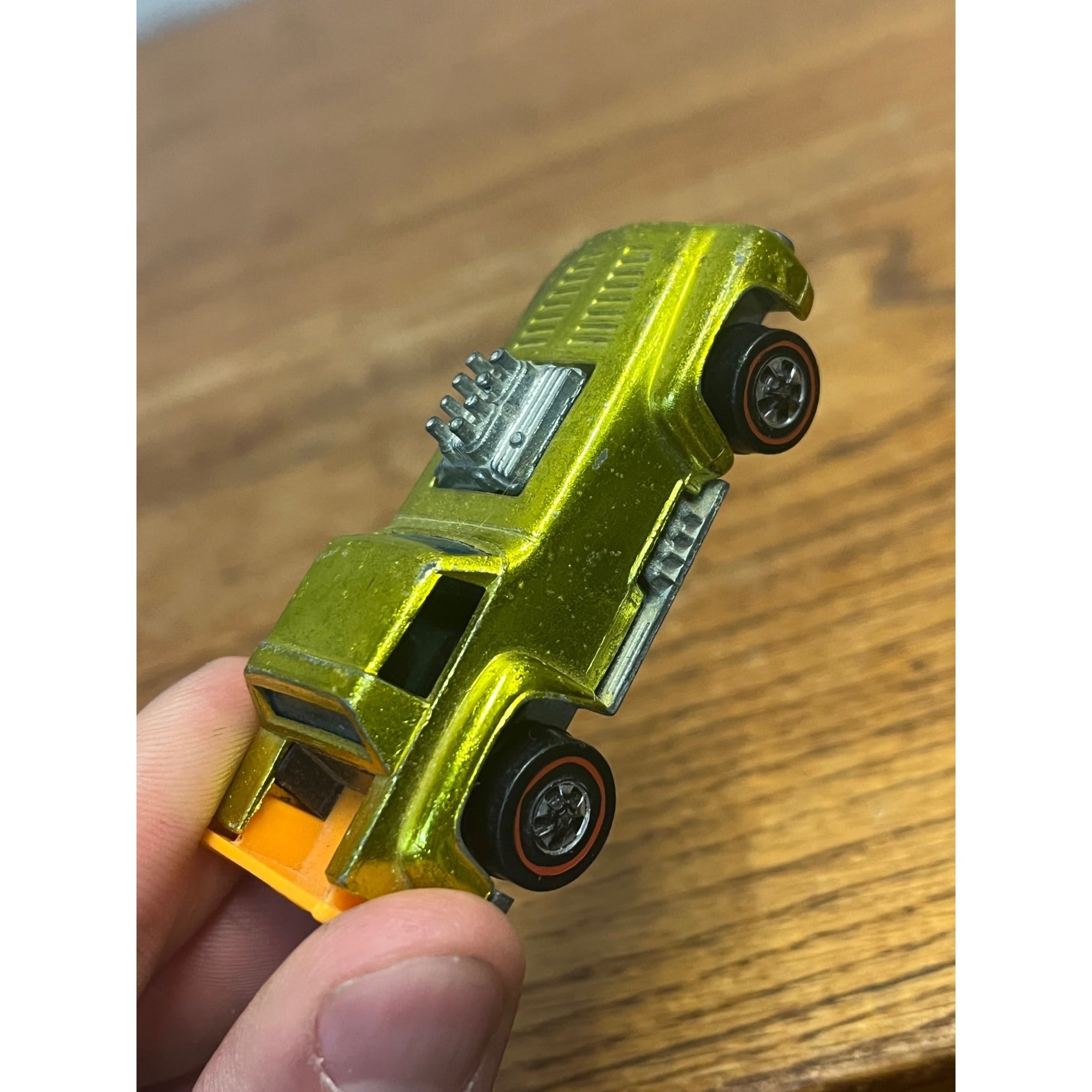 Vintage 1970 Hot Wheels Redline Short Order Yellow  -- CLEAN