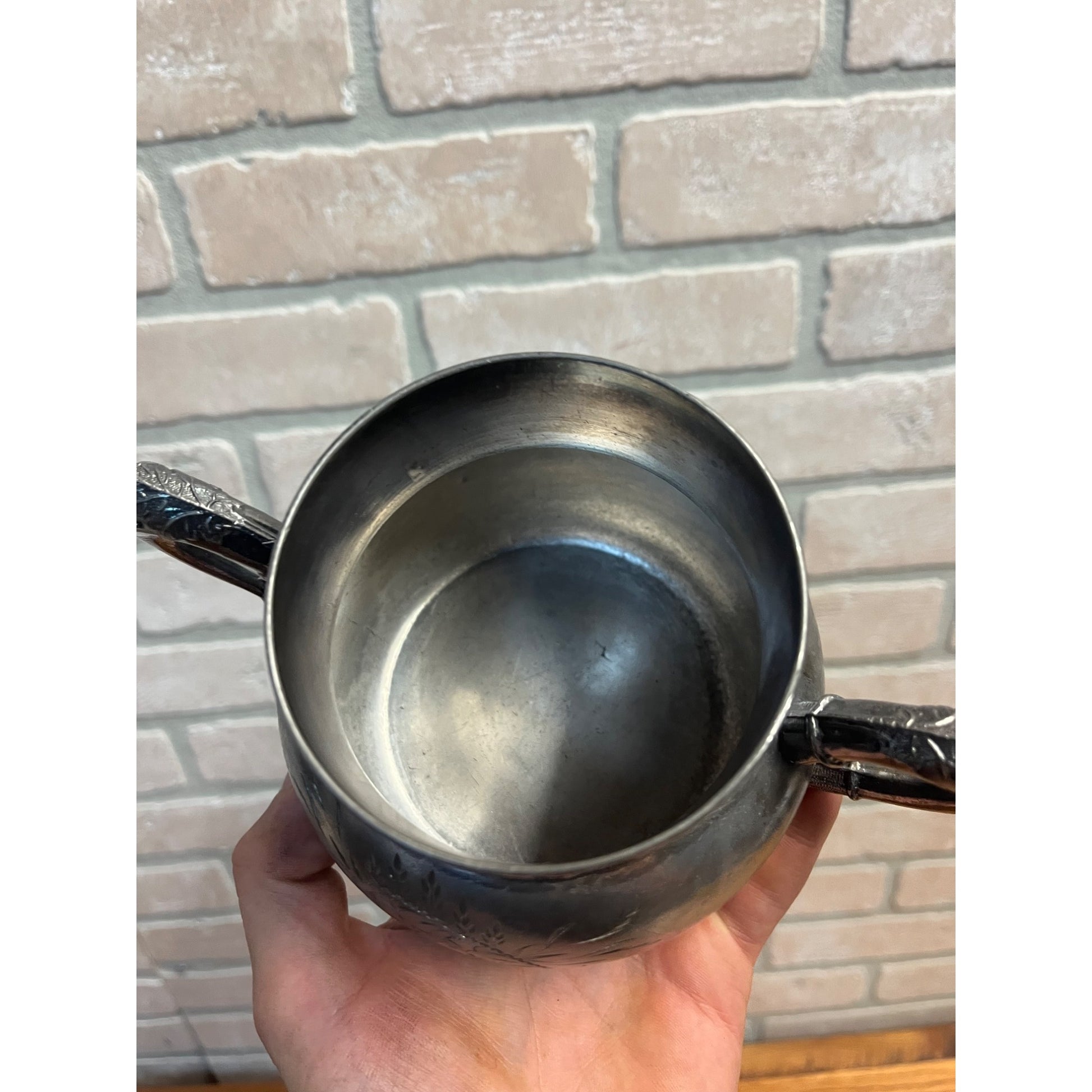 Vintage Benedict Mfg Co. Silver Plated Trophy Cup Handled Vase Pot