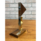 Vintage 1965 Spalding Hole In One Golf Ball Trophy Hole #8 Flag Wood Base