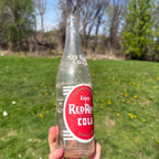 Vintage 1930s Red Rock Cola ACL Bottle Racine Wisconsin Fox Ice  12 Oz