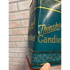 Vintage Early 1900s Thinshell Candies 5lb Country Store Advertising Tin Chicago