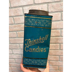 Vintage Early 1900s Thinshell Candies 5lb Country Store Advertising Tin Chicago